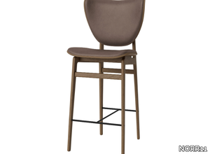 ELEPHANT BAR - High leather and oak stool _ NORR11