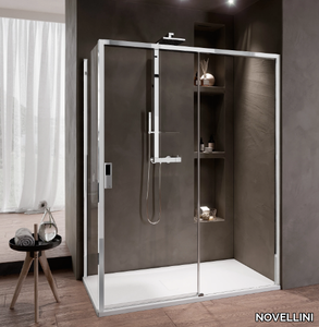 OPERA 2P - Corner shower cabin with sliding door _ NOVELLINI