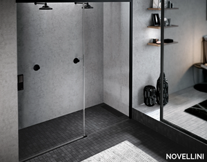 OPERA 2PH - Niche shower cabin with sliding door _ NOVELLINI