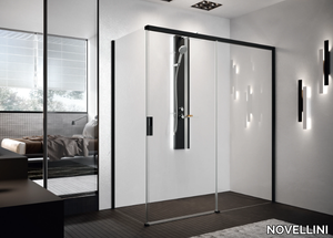 OPERA PH+FH - Corner shower cabin with sliding door _ NOVELLINI