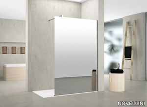 KUADRA H MIRROR/SPY - Shower panel with modesty mirror _ NOVELLINI