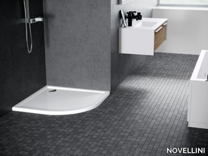 VICTORY - Quadrant shower tray reinforced with metal profiles _ NOVELLINI