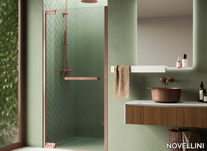 N180 1B - Rectangular shower cabin with hinged door _ NOVELLINI