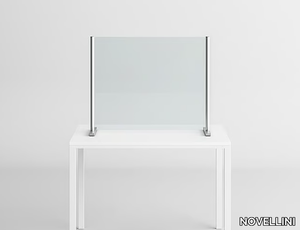 BESAFE WALL - Glass and aluminium desktop screen _ NOVELLINI