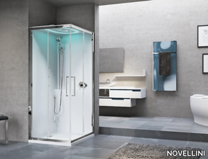 EON A - Multifunction corner shower cabin _ NOVELLINI