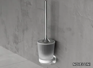 EDGE - Wall-mounted metal toilet brush _ NOVELLINI