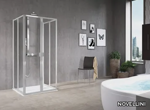 FREE 2 U (HIGH VERSION) - Rectangular shower cabin with hinged door _ NOVELLINI