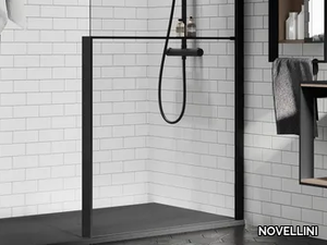 KUADRA H FRAME - Aluminium storage shelf for shower panel _ NOVELLINI