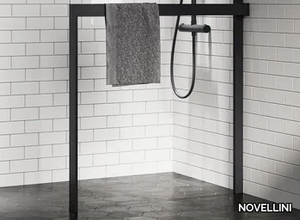 KUADRA H FRAME - Aluminum towel rail for shower panel _ NOVELLINI