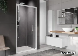 ROSE ROSSE S - Corner shower cabin with folding door _ NOVELLINI