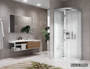 GLAX 2 2.0 R - Multifunction semicircular shower cabin _ NOVELLINI