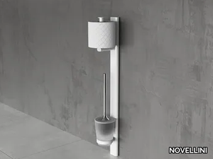 EDGE - Metal toilet roll holder / toilet brush _ NOVELLINI