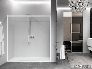 KUADRA 2.0 2AH - Niche shower cabin with sliding door _ NOVELLINI