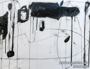 BLACK DROPS I - Canvas Painting _ NOVOCUADRO ART COMPANY