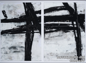 Black Abstraction - Canvas Painting _ NOVOCUADRO ART COMPANY