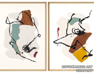 CRONOS I & II - Paper Painting _ NOVOCUADRO ART COMPANY