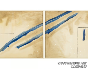 Elevation in Blue I & II - Canvas Painting _ NOVOCUADRO ART COMPANY