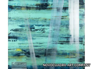 Azules - Wooden Painting _ NOVOCUADRO ART COMPANY