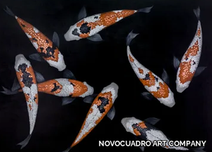 Koi V - Canvas Painting _ NOVOCUADRO ART COMPANY