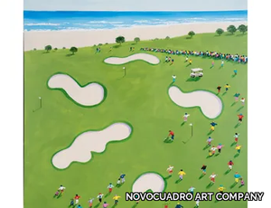 Pebble Beach - Canvas Painting _ NOVOCUADRO ART COMPANY