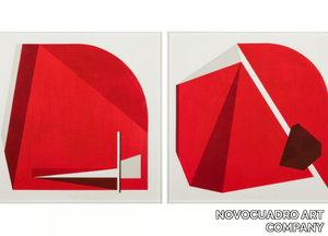 Red I & II - Paper Painting _ NOVOCUADRO ART COMPANY