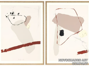 STONE I & II - Paper Painting _ NOVOCUADRO ART COMPANY