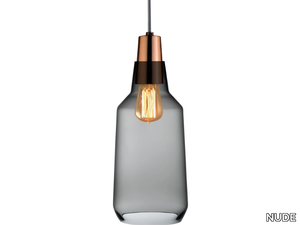 MONO TALL - Crystal pendant lamp _ NUDE