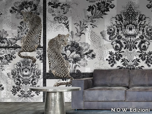 BLACK & WHITE PARDUS - Vinyl or fyber glass wallpaper _ N.O.W. Edizioni