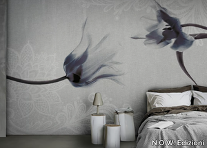 CONCRETE FLOWER LACE - Vinyl or fyber glass wallpaper _ N.O.W. Edizioni