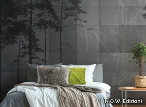 GRUNGE FOREST - Washable panoramic glass-fibre wallpaper _ N.O.W. Edizioni