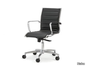 AALBORG LINE 02 - Swivel executive chair with 5-spoke base with armrests _ Nahu