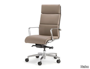 AALBORG SOFT 01 - Swivel high-back executive chair with 5-spoke base _ Nahu