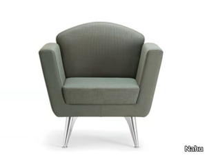 WING 01 - Fabric armchair with armrests _ Nahu