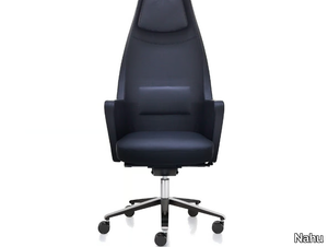 WRAP 01 - High-back executive chair with 5-spoke base _ Nahu
