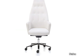 WRAP PLUS 01 - High-back executive chair with 5-spoke base _ Nahu