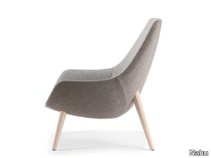 CRYSTAL LOUNGE 02 - Upholstered armchair with armrests _ Nahu