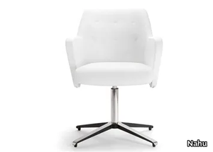 WRAP PLUS 04 - With 4-spoke base chair with armrests _ Nahu