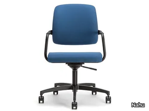 KOS SOFT 03 BK - Swivel chair with armrests with 5-spoke base _ Nahu