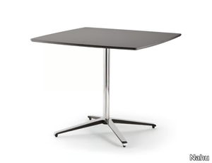 LOTO BISTROT - Steel and wood table with 4-star base _ Nahu