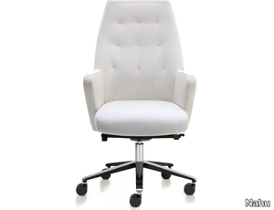 WRAP PLUS 02 - Executive chair with 5-spoke base with armrests _ Nahu