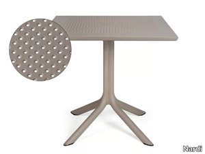 CLIP 80 - Square height-adjustable DurelTOP table _ Nardi