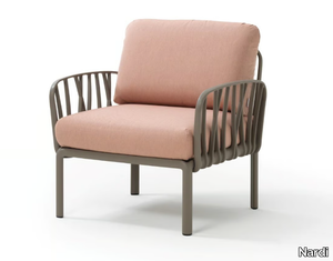 KOMODO - Upholstered fabric armchair with armrests _ Nardi