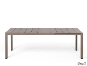 RIO ALU 140 - Extending rectangular aluminium table _ Nardi