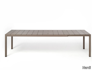 RIO ALU 210 - Extending rectangular aluminium table _ Nardi