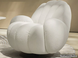 SEASHELL - Swivel fabric armchair _ Natuzzi Italia