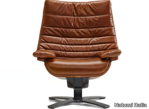 RE-VIVE LOUNGE - Recliner leather armchair _ Natuzzi Italia