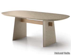 ADAM - Stone dining table _ Natuzzi Italia