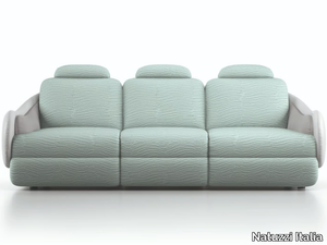 CALILLA - Recliner 3 seater fabric sofa with headrest _ Natuzzi Italia