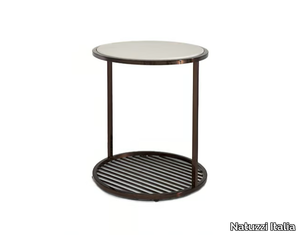 FIL ROUGE - Round marble coffee table _ Natuzzi Italia