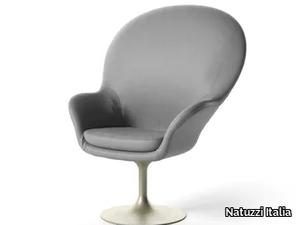 ADORE - Swivel leather easy chair _ Natuzzi Italia